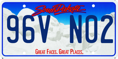 SD license plate 96VN02