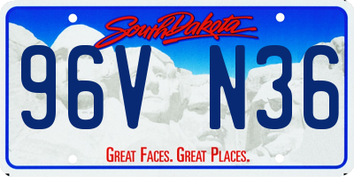 SD license plate 96VN36