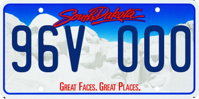SD license plate 96VO00