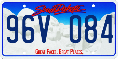 SD license plate 96VO84
