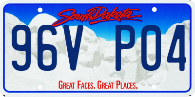 SD license plate 96VP04
