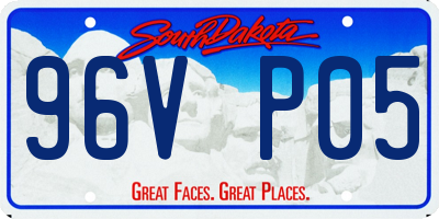 SD license plate 96VP05