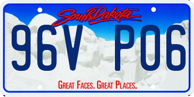 SD license plate 96VP06