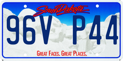 SD license plate 96VP44