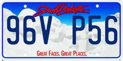 SD license plate 96VP56