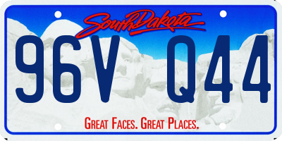 SD license plate 96VQ44