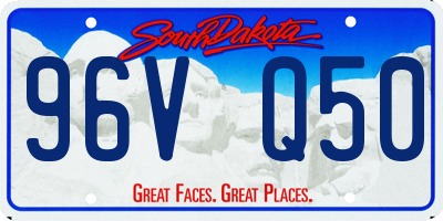 SD license plate 96VQ50