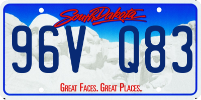 SD license plate 96VQ83