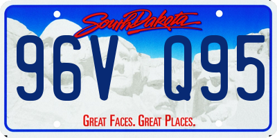 SD license plate 96VQ95