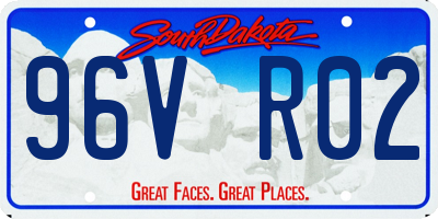 SD license plate 96VR02