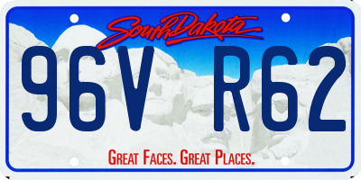 SD license plate 96VR62