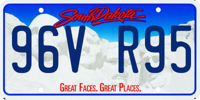 SD license plate 96VR95