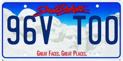 SD license plate 96VT00