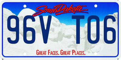 SD license plate 96VT06
