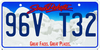 SD license plate 96VT32