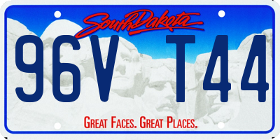 SD license plate 96VT44