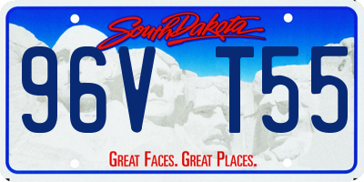 SD license plate 96VT55
