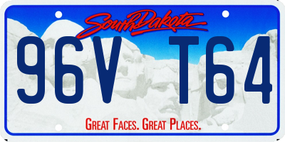 SD license plate 96VT64