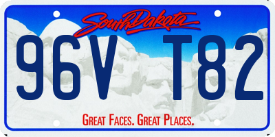 SD license plate 96VT82