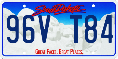 SD license plate 96VT84