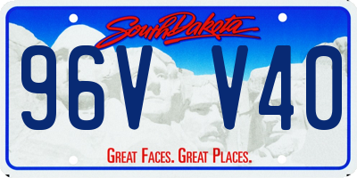 SD license plate 96VV40