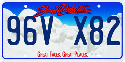 SD license plate 96VX82