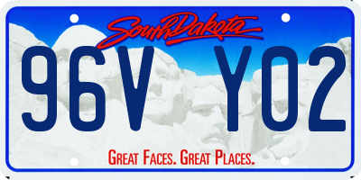 SD license plate 96VY02