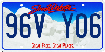 SD license plate 96VY06