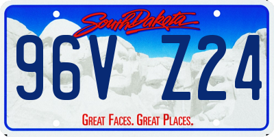 SD license plate 96VZ24