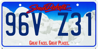 SD license plate 96VZ31