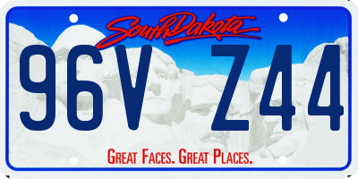 SD license plate 96VZ44