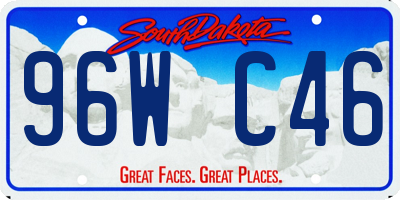SD license plate 96WC46