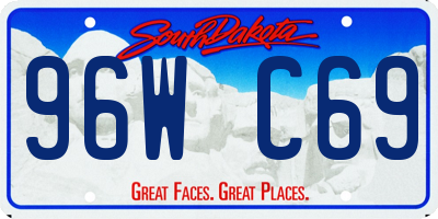 SD license plate 96WC69