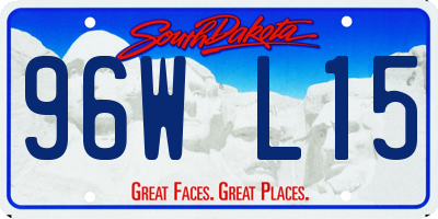 SD license plate 96WL15