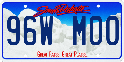 SD license plate 96WM00