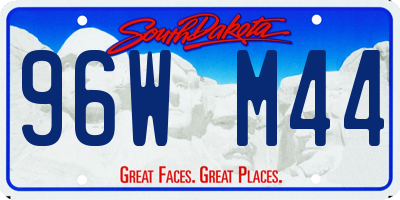 SD license plate 96WM44