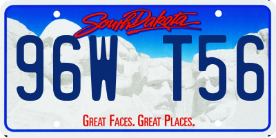 SD license plate 96WT56