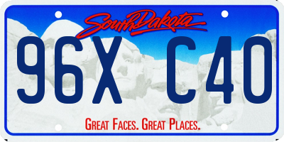 SD license plate 96XC40