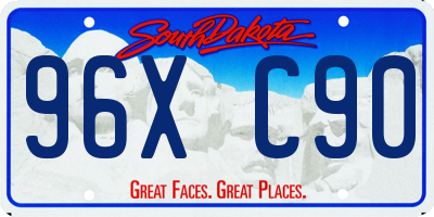 SD license plate 96XC90