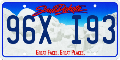 SD license plate 96XI93