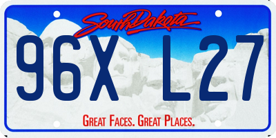 SD license plate 96XL27
