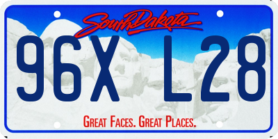 SD license plate 96XL28