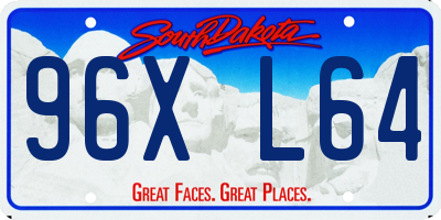 SD license plate 96XL64