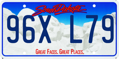 SD license plate 96XL79