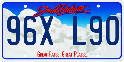 SD license plate 96XL90