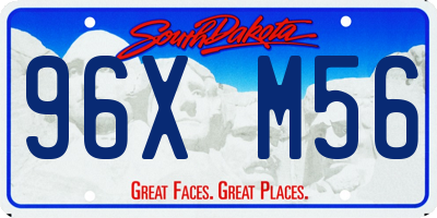 SD license plate 96XM56