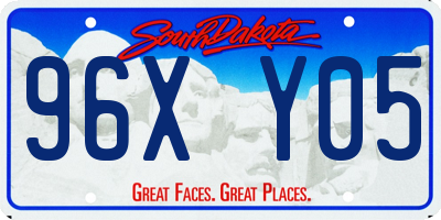 SD license plate 96XY05