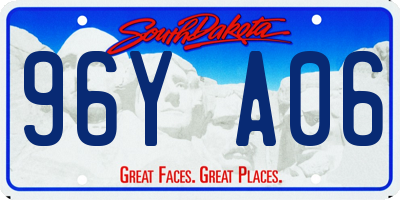 SD license plate 96YA06