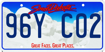 SD license plate 96YC02
