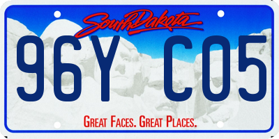 SD license plate 96YC05